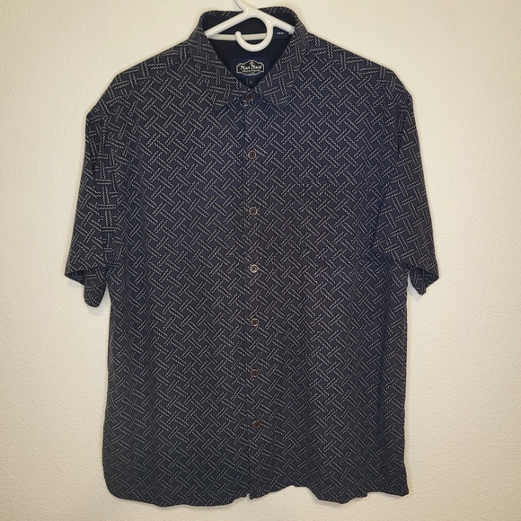 Nat Nast Silk Blend Button-Down Casual/Dress Shirt size Large - Picture 1 of 8